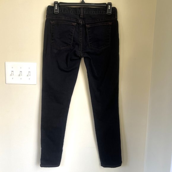 J. Crew Ankle Toothpick Jeans, Dark Indigo, Size 26 - Picture 4 of 8